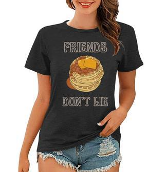 Friends Dont Lie El Eggo Waffles Graphic - Mens & Womens Women T-shirt - Thegiftio UK