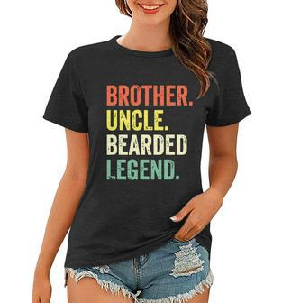Funny Bearded Brother Uncle Beard Legend Vintage Retro Women T-shirt - Monsterry DE