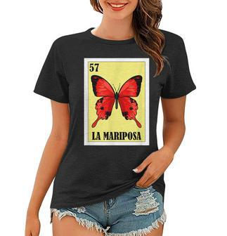 Funny Butterfly Mexican Design - La Mariposa Women T-shirt | Mazezy