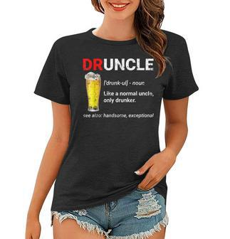 Funny Druncle Like A Normal Uncle Only Drunker T Women T-shirt | Mazezy