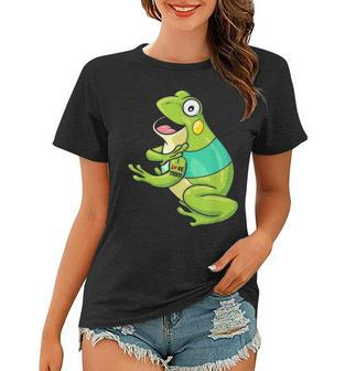 Funny Frog I Love Mom Gift Women T-shirt - Seseable
