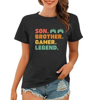 Funny Gamer Son Big Brother Gaming Legend Gift Boys Teens Women T-shirt - Monsterry