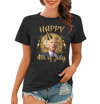 Funny Joe Biden Happy 4Th Of July New Years Eve Biden 2023 Women T-shirt - Seseable