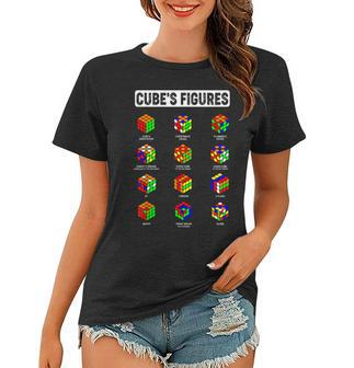 Funny Math Cuber Speed Cubing Puzzle Lover Cube Graphic Women T-shirt - Seseable