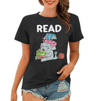 Funny Teacher Library Read Book Club Piggie Elephant Pigeons V6 Women T-shirt - Thegiftio UK