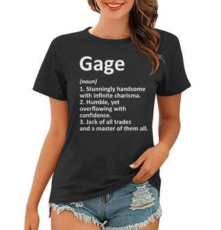 Gage Definition Personalized Name Funny Birthday Gift Idea Women T-shirt - Thegiftio UK