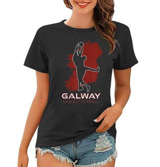 Galway County Irland Sports Fan Irish Gaelic Football Team  Frauen Tshirt - Seseable