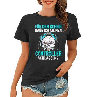 Gamer Zocker Controller Frauen Tshirt, Lustiger Spruch zum Zocken - Seseable