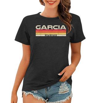 Garcia Nachname Sonnenuntergang Frauen Tshirt, Geburtstag & Familientreffen 80er 90er - Seseable