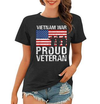Gift For Military Men Women Proud Vietnam War Veteran Women T-shirt - Seseable