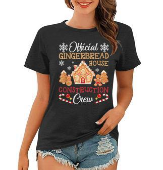 Gingerbread House Construction Crew Gingerbread Women T-shirt - Thegiftio UK