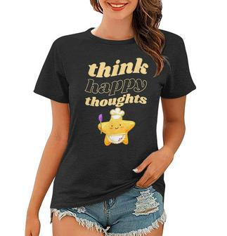 Glückliche Gedanken Denken Inspirierende Zitate Frauen Tshirt - Seseable