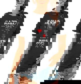 Grandma Is My Name Bridge Is My Game Card Game Gift Women T-shirt | Mazezy