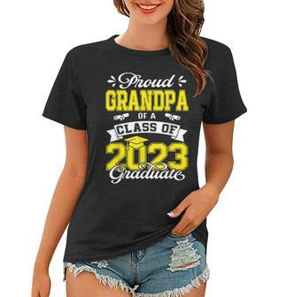 Grandpa Senior 2023 Proud Grandpa Of 2023 Graduate Women T-shirt - Seseable