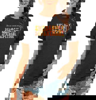 Groovy Emergency Nurse Ed Nurse Er Emergency Department Women T-shirt | Mazezy