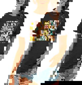 Groovy On My Husbands Last Nerve A Mothers Day For Wife Women T-shirt | Mazezy