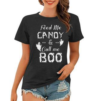 Halloween Call Me Boo Baseball Funny Costume Party Women T-shirt - Thegiftio UK
