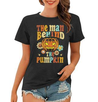 Halloween Pregnancy Man Pumpkin Jack O Lantern Funny Party Women T-shirt - Thegiftio UK