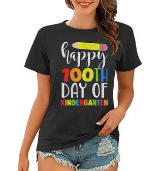 Happy 100Th Day Of Kindergarten Shirt For Teacher Or Child V2 Women T-shirt | Mazezy
