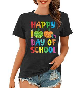 Happy 100Th Day Of School Teacher Or Student Fun Women T-shirt | Mazezy