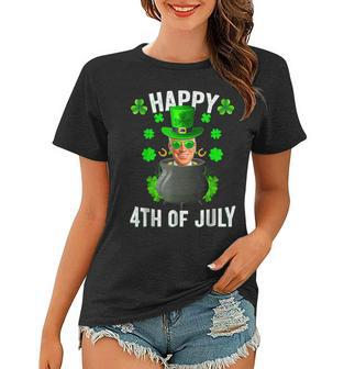 Happy 4Th Of July Funny Joe Biden Leprechaun St Patricks Day Women T-shirt - Seseable