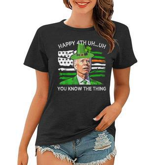 Happy Uh You Know The Thing Funny Joe Biden St Patricks Day Women T-shirt | Mazezy