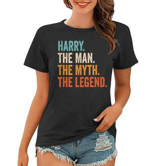 Harry The Man The Myth The Legend First Name Harry Gift For Mens Women T-shirt - Seseable