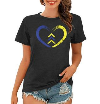 Heart Trisomy 21 Awareness World Down Syndrome Day 2020 Gift Women T-shirt | Mazezy