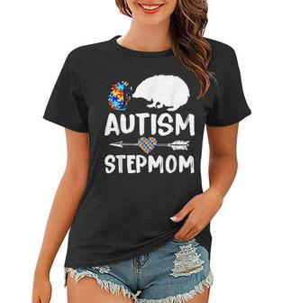 Hedgehog Autism Step Mom Love Autism Awareness Women T-shirt | Seseable UK