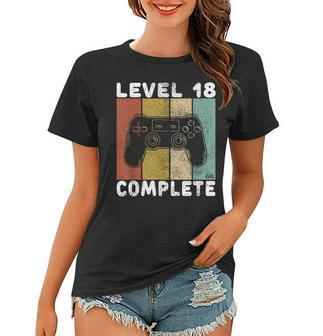 Herren 18 Geburtstag Jungen Gamer Level 18 Complete Frauen Tshirt - Seseable