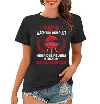 Herren Grill Barbecue Spruch Bbq Lustiges Papa Grillkönig Frauen Tshirt - Seseable