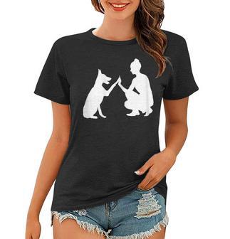 Hund Und Frauchen Beste Freunde Frauen Tshirt - Seseable