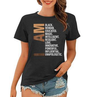I Am Black Woman Black History Month Unapologetically Women T-shirt - Thegiftio UK