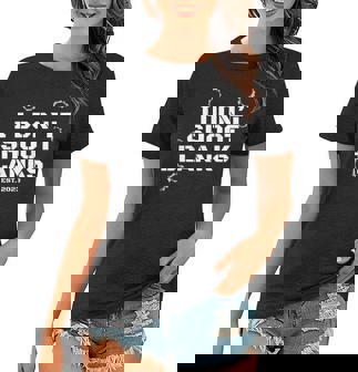 I Dont Shoot Blanks Baby Shower Dad Est 2023 Gender Reveal Women T-shirt - Thegiftio