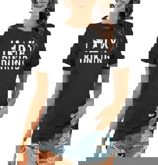 I Love Day Drinking Funny Shamrock St Patricks Day Women T-shirt | Mazezy