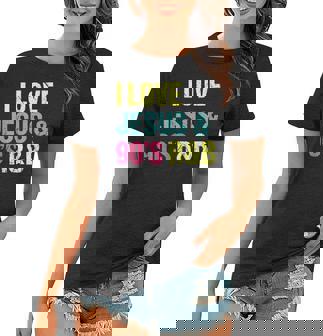 I Love Jesus And 90S R&B Rnb Music Lover Vintage Retro Women T-shirt | Mazezy