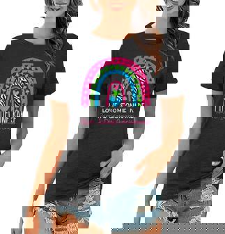 I Love Someone Rare Zebra Rainbow Rare Disease Awareness Women T-shirt | Mazezy