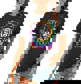 I Tackled 100 Days Of School Football Tie Dye Teacher Kids V2 Women T-shirt | Seseable UK