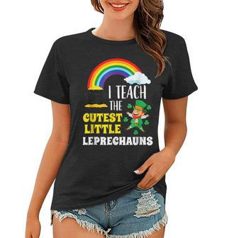 I Teach Cutest Little Leprechauns St Patricks Day Teachers Women T-shirt - Seseable