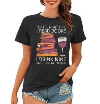 Was Ich Lese Bücher Trinke Wein Frauen Tshirt - Seseable