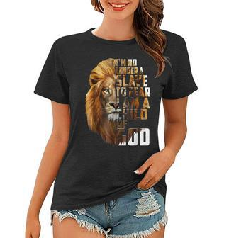 Im No Longer A Slave To Fear I Am A Child Of God Lion Women T-shirt - Seseable