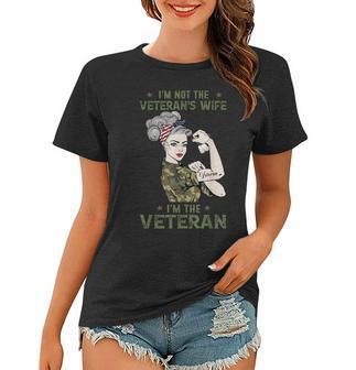 Im The Veteran Not The Veterans Wife Women Veteran Women T-shirt - Seseable