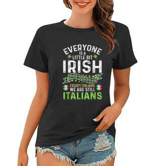 Irish Italian St Patricks Day Shamrock Italian Flag Gift Women T-shirt - Thegiftio UK