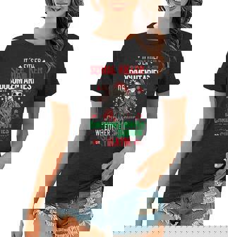 Its Either Serial Killer Documentaries Or Christmas Movie Women T-shirt - Thegiftio