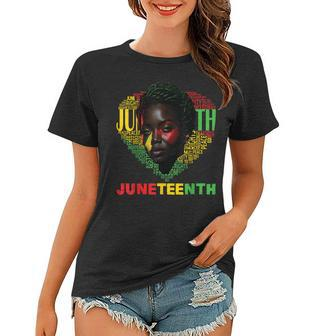 Junenth Celebrating Black Freedom 1865 Black Womens Women T-shirt | Mazezy
