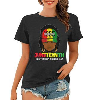 Junenth Is My Independence Day Black Freedom Women Women T-shirt - Thegiftio UK