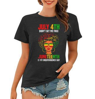 Junenth Is My Independence Day Black History Women Women T-shirt - Thegiftio UK
