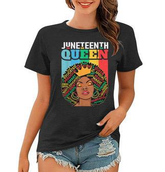 Junenth Women Queen African American Black Afro Women T-shirt - Thegiftio UK