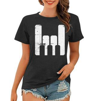 Keyboards Music Notes Piano Player Music Lover Musician Women T-shirt - Seseable