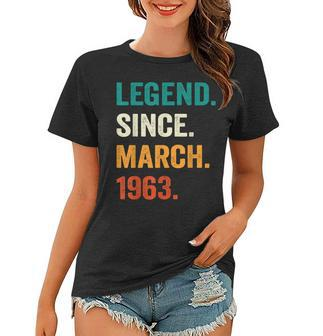 Legend Since March 1963 60Th Birthday Gifts 60 Years Old Men Women T-shirt - Seseable